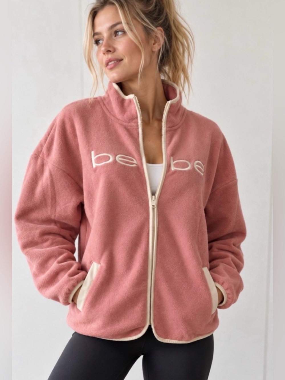 NWT Bebe fleece Jacket